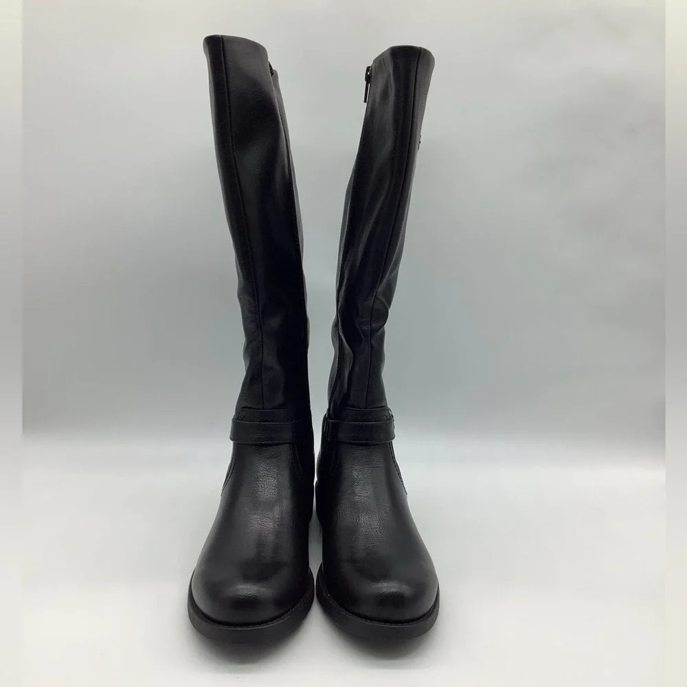 Baretraps Cassidy Black Knee High Boots | Vegan | Size 7.5 l New with Box